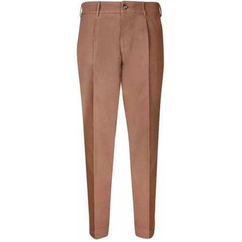 Cotton Trousers - Größe 46 - brown - Dell'oglio - Modalova