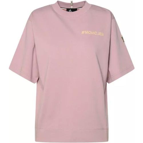 Pink Cotton T-Shirt - Größe M - pink - Moncler - Modalova