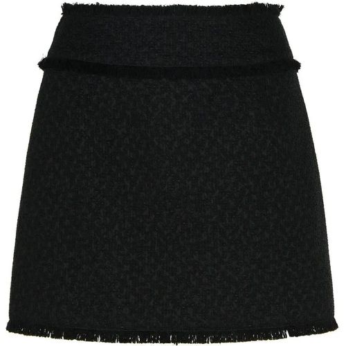 Black Wool Blend Miniskirt - Größe 42 - Dolce&Gabbana - Modalova