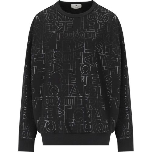 SWEATSHIRT MIT LOGO-P - Größe 38 - Elisabetta Franchi - Modalova