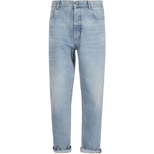 Blue Washed Denim Jeans - Größe 50 - BRUNELLO CUCINELLI - Modalova