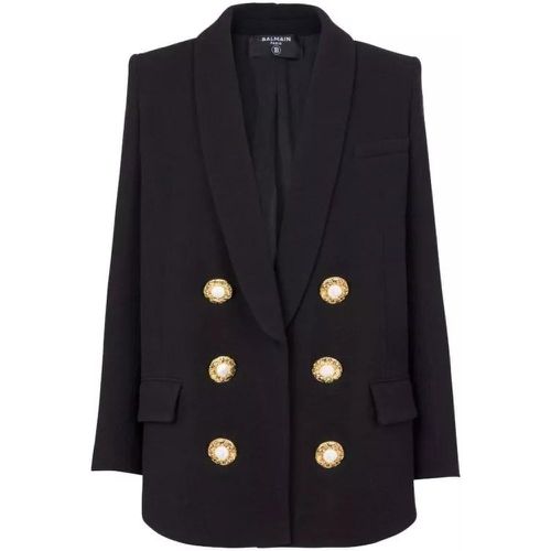 Button-Fastening Double-Breasted Jacket - Größe 36 - Balmain - Modalova