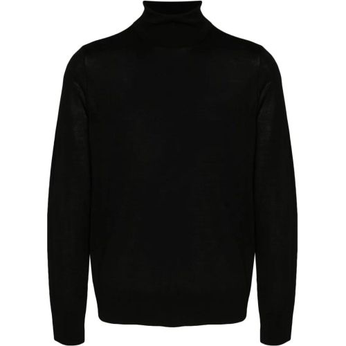 Fine Knit Black Virgin Wool Sweater - Größe L - Dsquared2 - Modalova