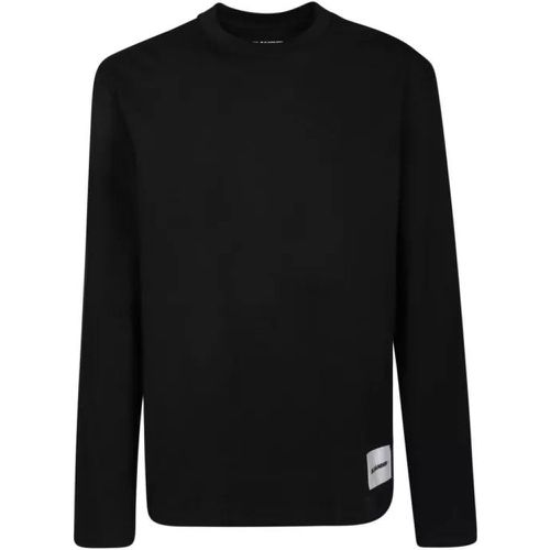 Organic Cotton Black Longsleeves T-Shirt - Größe M - schwarz - Jil Sander - Modalova
