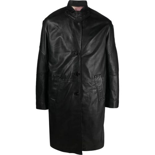 Macari Buttoned Leather Coat - Größe S - Zadig & Voltaire - Modalova