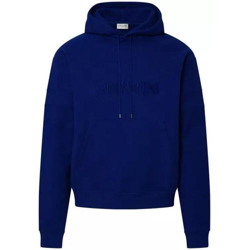 Hooded Sweatshirt - Größe L - blue - Saint Laurent - Modalova