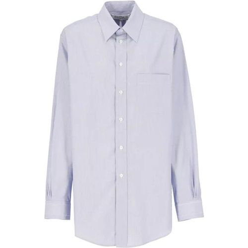 Blue Cotton Shirt - Größe 38 - white - Maison Margiela - Modalova