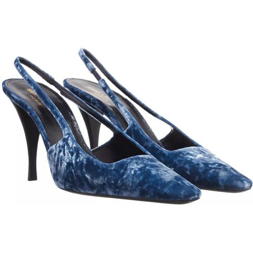 Pumps & High Heels - Blade Slingback Pumps in Velvet - Gr. 37 (EU) - in - für Damen - Saint Laurent - Modalova