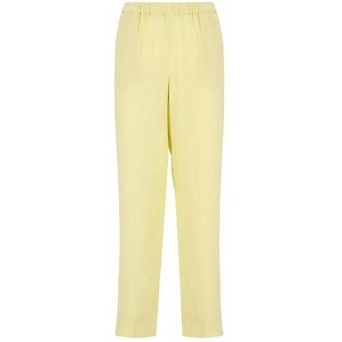 Yellow Viscose Trousers - Größe 38 - yellow - Fabiana Filippi - Modalova