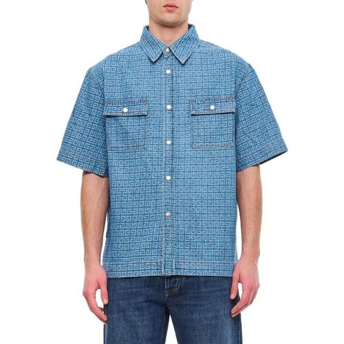 Boxy Fit Denim Shirt - Größe L - blue - Givenchy - Modalova