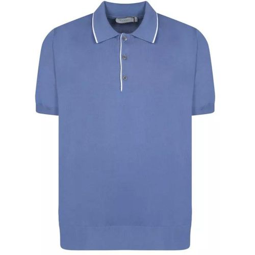 Cotton Polo Shirt - Größe 50 - blue - Canali - Modalova