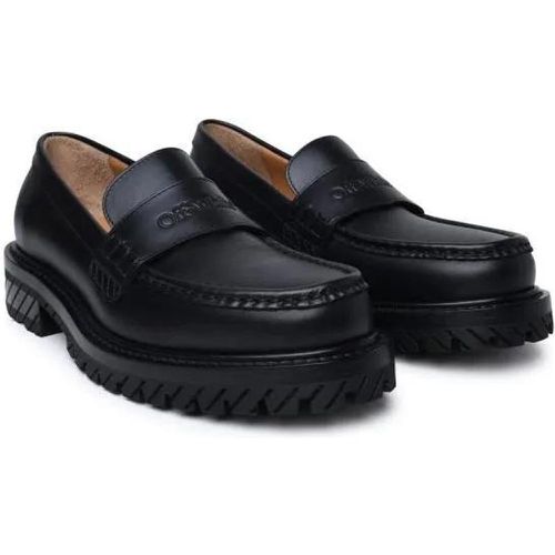 Loafers & Ballerinas - Black Leather Loafers - Gr. 35 (EU) - in - für Damen - Off-White - Modalova