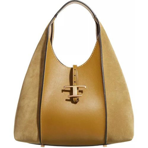Hobo Bag - T Timeless Hobo Bag In Smooth Leather And Suede - Gr. unisize - in - für Damen - TOD'S - Modalova