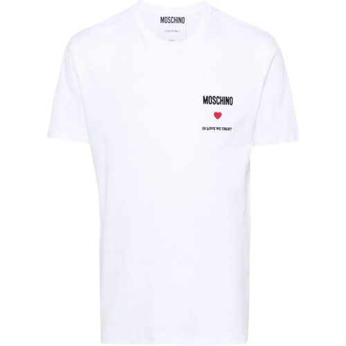 T-shirts and Polos White - Größe 54 - Moschino - Modalova