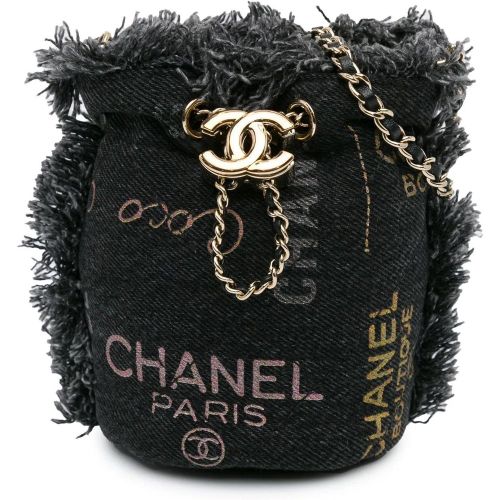 Totes & Shopper - Mini Denim Mood Bucket with Chain - Gr. unisize - in - für Damen - Chanel - Modalova