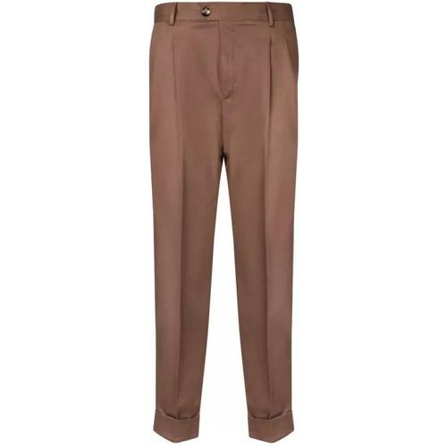 Cotton-Blend Trousers - Größe 46 - brown - Pt Torino - Modalova