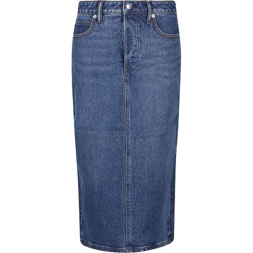 Stretch Denim Midi Skirt - Größe 25 - alexander wang - Modalova