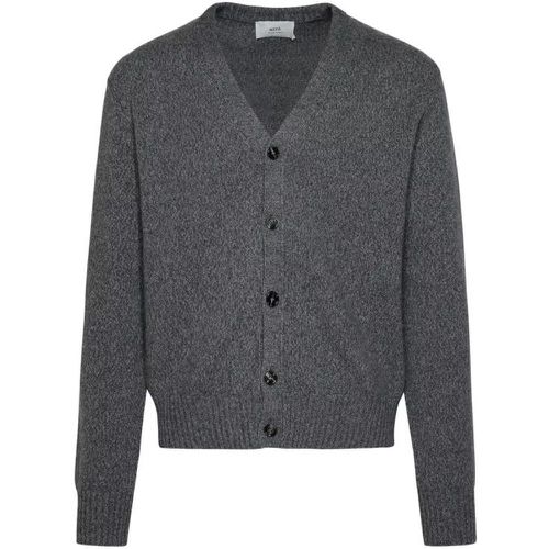 Grey Cashmere Cardigan - Größe M - gray - AMI Paris - Modalova