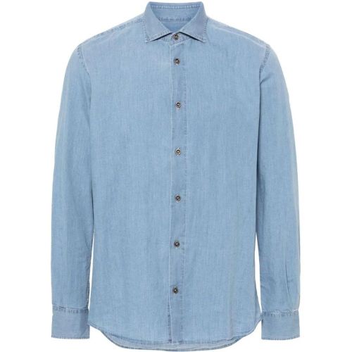 Cotton Denim Shirt - Größe 48 - PESERICO - Modalova