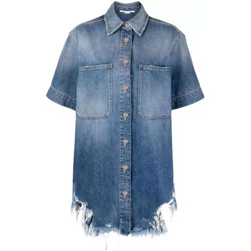 Blue Vintage Wash Denim Shirt - Größe 40 - blue - Stella Mccartney - Modalova
