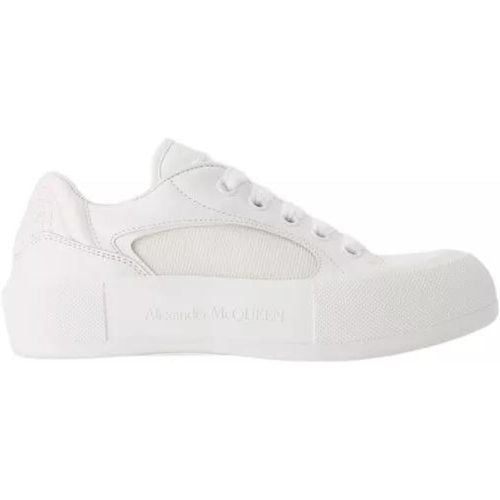 Low-Top Sneaker - Deck Sneakers - Calfskin - White - Gr. 37 (EU) - in - für Damen - alexander mcqueen - Modalova