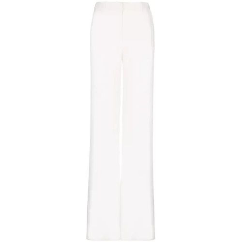 White Crepe Pants - Größe 38 - white - Balmain - Modalova