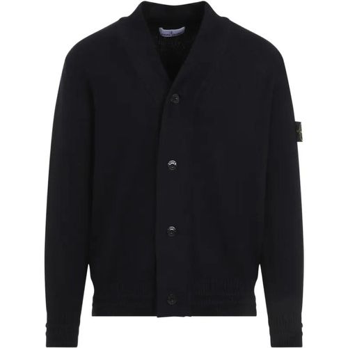 Navy Blue Cotton Pullover - Größe M - Stone Island - Modalova