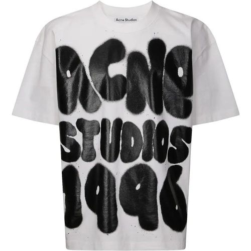 Logoed Oversized T-Shirt - Größe M - Acne Studios - Modalova