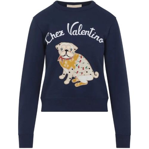 Dog Graphic Cotton Sweatshirt - Größe M - Valentino Garavani - Modalova