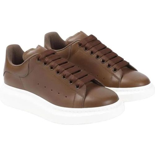 Sneakers - Military Brown Leather Sneakers - Gr. 45 (EU) - in - für Damen - alexander mcqueen - Modalova