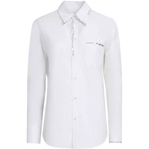 Logo-Embroidered Cotton Shirt - Größe 42 - Marni - Modalova