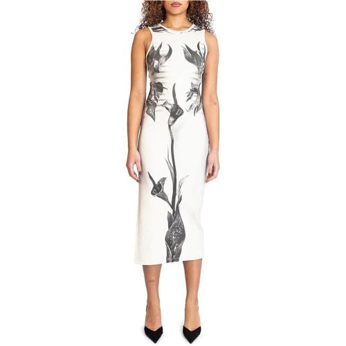 LONG DRESS "FLOWER BODY MORPHING MARINIERE" GREY - Größe S - Jean Paul Gaultier - Modalova