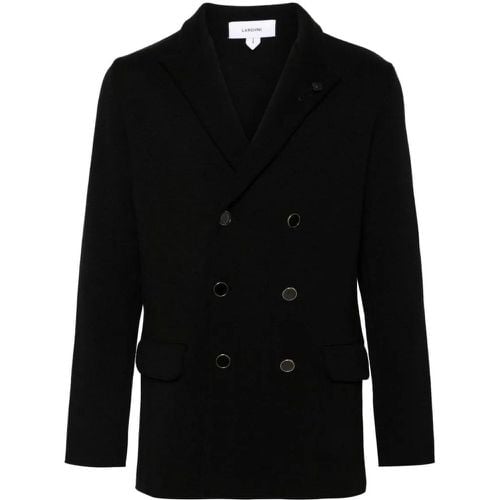 Black Virgin Wool Coat - Größe S - Lardini - Modalova