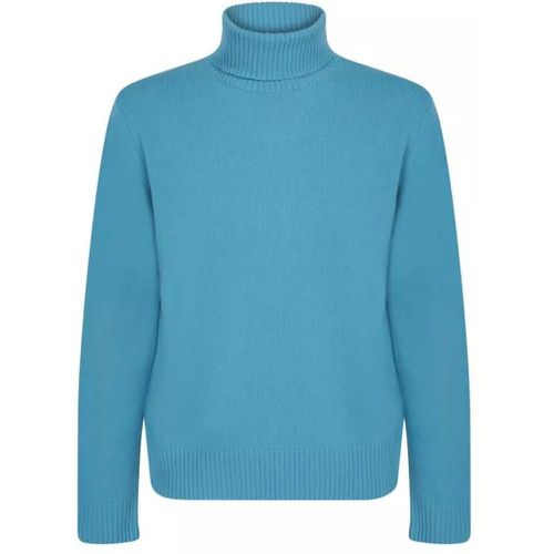 Blue High Neck Pullover - Größe 50 - blau - Herno - Modalova