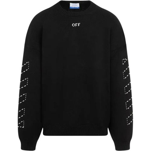 Stitch Arrow Diags Pullover - Größe L - Off-White - Modalova