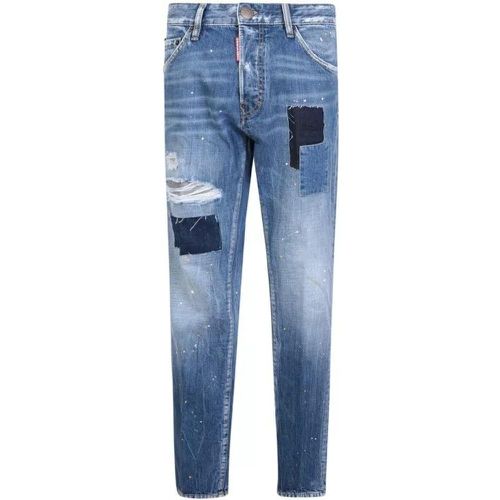 Patchwork Blue Jeans - Größe 46 - blau - Dsquared2 - Modalova