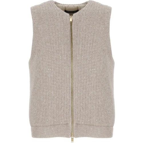 Grey Wool Gilet - Größe 38 - Fabiana Filippi - Modalova