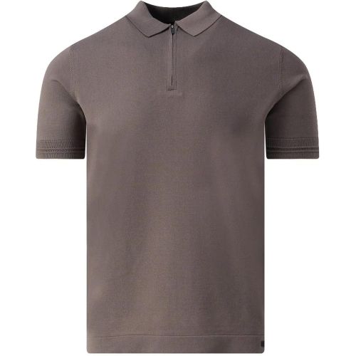 Polo Zip Cool Dry Light Brown - Größe L - GENTI - Modalova