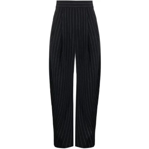 Gary Pinstripe Cotton Trousers - Größe 38 - black - The Attico - Modalova