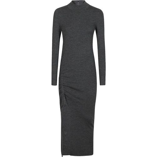 Merino Ruched Midi Dress Grey - Größe S - Michael Kors - Modalova