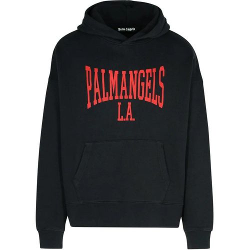 College' Black Cotton Sweatshirt - Größe L - Palm Angels - Modalova