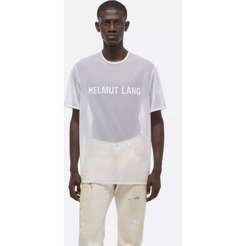 Zartes Mesh-TShirt mit Logoprint, 2 Fa - Größe M - Helmut Lang - Modalova