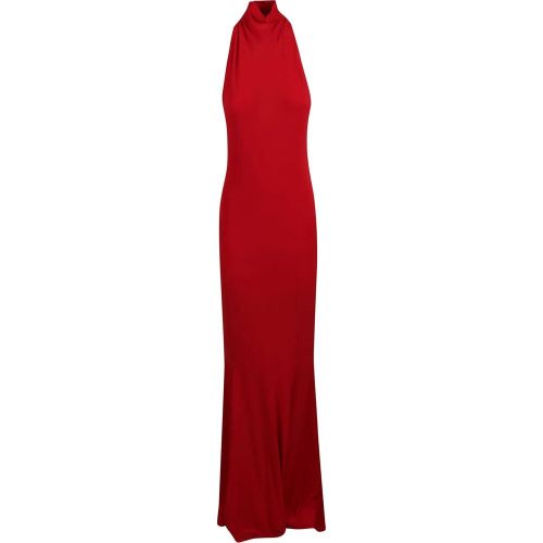 Halter Turtle Fishtail Dress Red - Größe M - Norma Kamali - Modalova