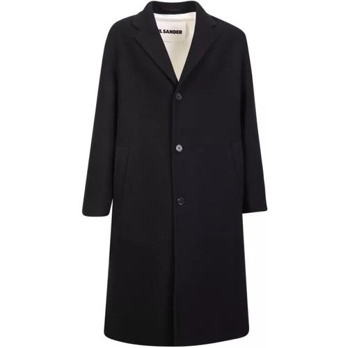 Black Wool Blend Coat - Größe 50 - schwarz - Jil Sander - Modalova
