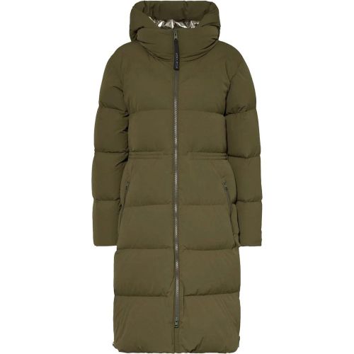 Matt Stretch Long Puffer Parka Dark - Größe XS - Woolrich - Modalova