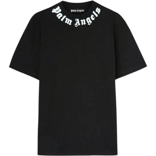 Neck Logo T-Shirt Black - Größe L - Palm Angels - Modalova