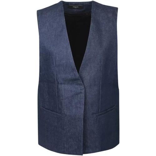 Blue Cotton Vest - Größe M - blue - Amiri - Modalova