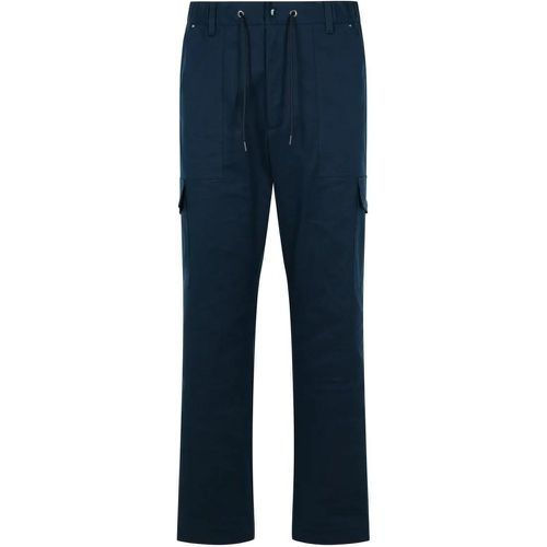 Cargo Navy Cotton Pants - Größe 52 - Moncler - Modalova