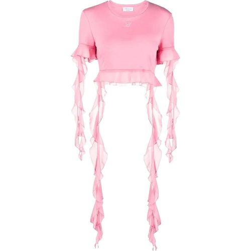 T-shirt ruches pink - Größe S - Blumarine - Modalova