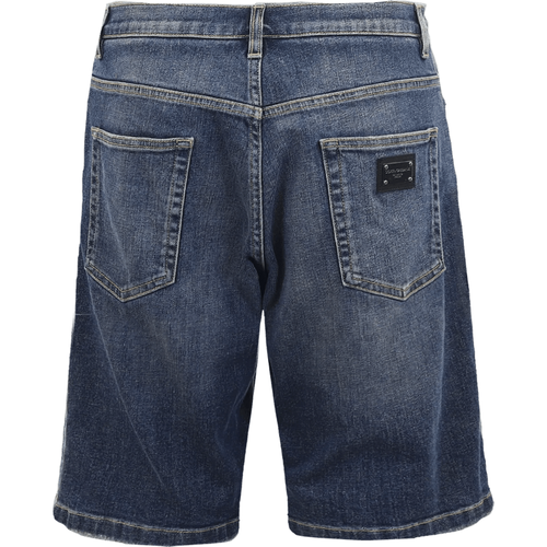 Heren Stretch Denim Shorts Blauw - Größe 44 - Dolce&Gabbana - Modalova